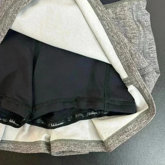 Lululemon Pace Rival Skirt (Regular) No Panels 13" Heather Lux W8A81R size 2 - Picture 6 of 7